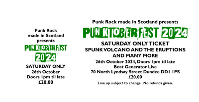 Image of PUNKTOBERFEST SATURDAY ONLY TICKET 