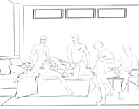 Image 14 of B&W Scene Sketch/ Coloring Page Commission