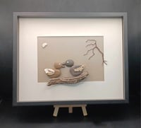 PEBBLE DUCKS BY MOONLIGHT ***FREE UK POSTAGE ***