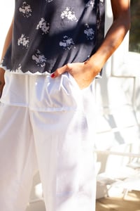 Image 2 of Poplin Wide Leg Pant