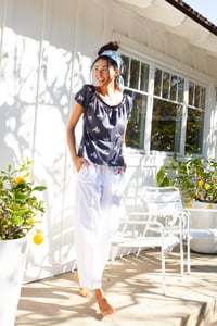 Image 3 of Poplin Wide Leg Pant