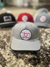 Image 1 of Bones Nay Golf American Flag Logo Patch Hat