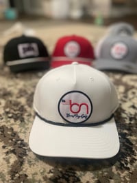 Image 3 of Bones Nay Golf American Flag Logo Patch Hat
