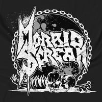 Image 2 of MORBID SCREAM - LOGO IIII (WHITE PRINT) MUSCLE SHIRT