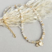 Image 2 of 'Sunlight' Gold Citrine and Quartz choker necklace
