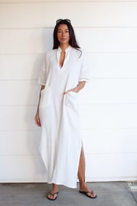Image 1 of Gauze Maxi Dress White