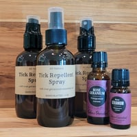 Image 1 of All-Natural Rose Geranium Tick Repellent Spray