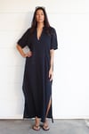 Gauze Maxi Dress Black