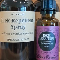 Image 2 of All-Natural Rose Geranium Tick Repellent Spray