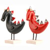 Handmade Ceramic Dragon Figurine | Two Colours