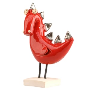 Image of Dragon Figurine in Red or Black