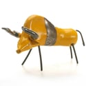 Handmade Ceramic Raging Bull Figurine | Three Colours