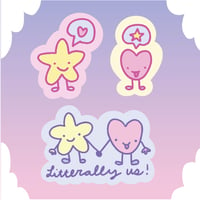 Image 1 of  BFF "Literally Us" Stickers