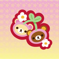 Cherry Bear Duo Sticker