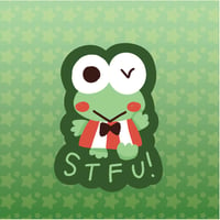 STFU Frog Sticker