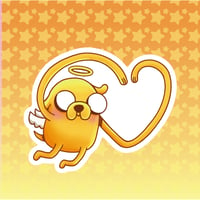 Image 2 of Jake the Angel Sticker