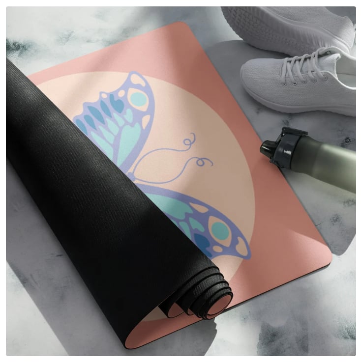 Butterfly yoga mat online