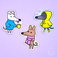 Image 1 of Greyhound Fashion Stickers