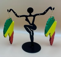 Africa Green, Yellow, Red Earrings