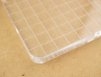 Image 3 of Clear Acrylic Stamp Mounting Block (3"x3")