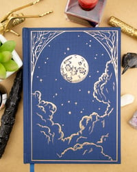 Image 1 of The Astronomer Hardcover Cloth Journal by Creeping Moon (B6, Blank, 100gsm Ivory Paper)