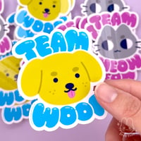 Image 2 of Team Woof & Team Meow Stickers