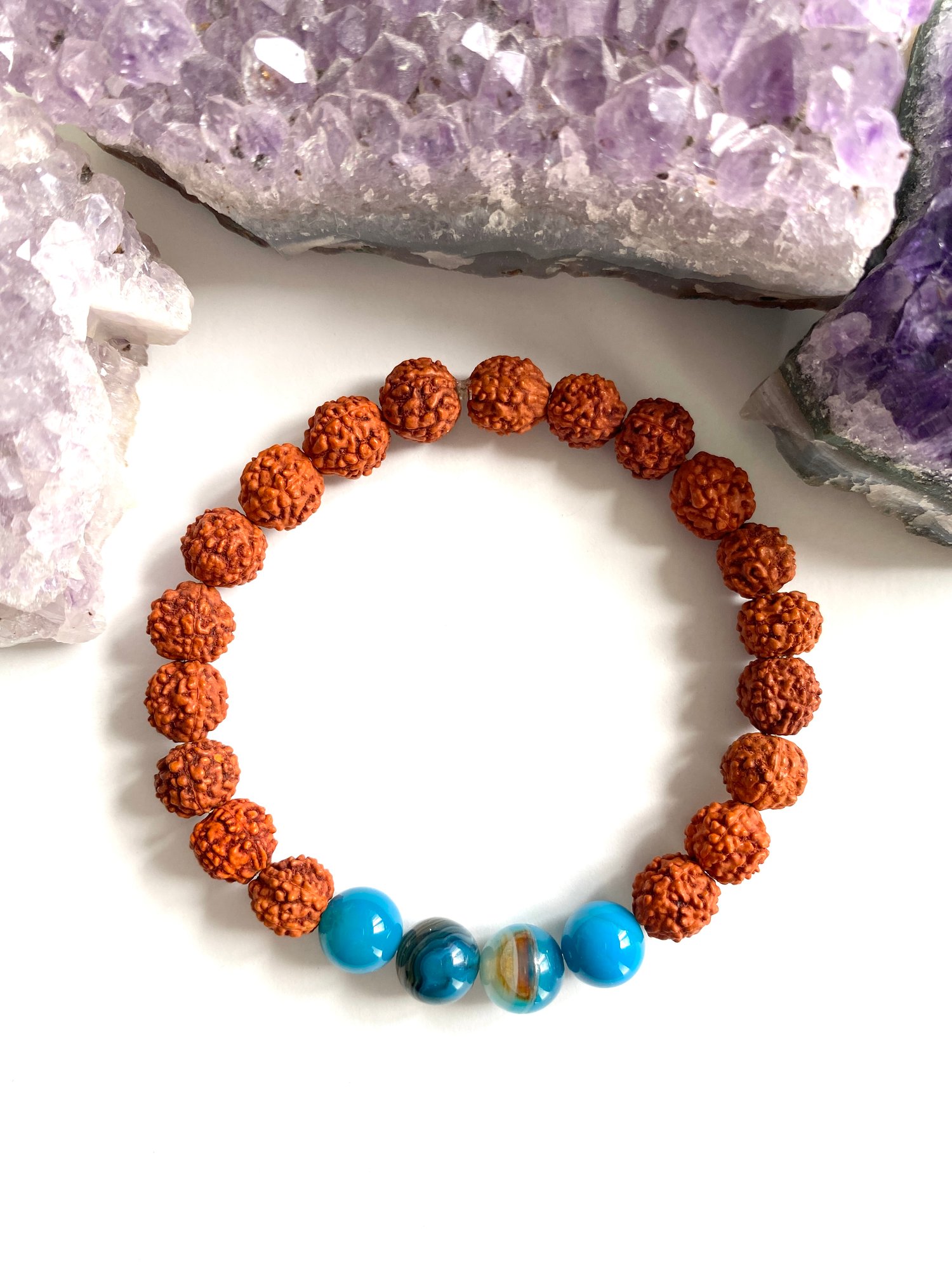 Image of Blue Agate Wrist Mala