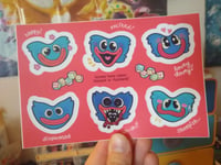 Image 4 of Huggy Wuggy Sticker Sheet