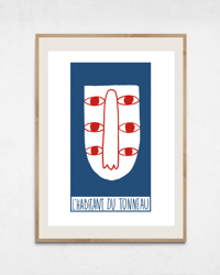 Image 1 of Sérigraphie "L'Habitant du Tonneau"