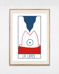 Image 1 of Sérigraphie "La Carpe"