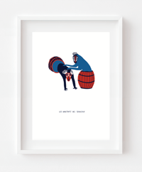 Image 1 of PRINT "Les Habitants des Tonneaux"