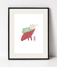 Image 1 of Linogravure Oiseau 5