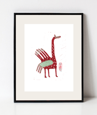 Image 1 of Linogravure Oiseau 4