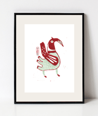 Image 1 of Linogravure Oiseau 1