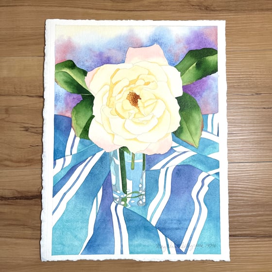 Image of Yellow Rose - Watercolor