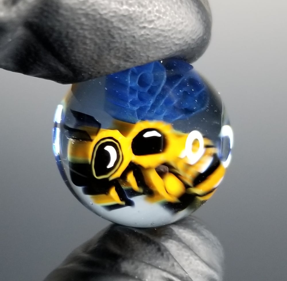 Image of Honey Bee and Honeycomb Slurper Marbles