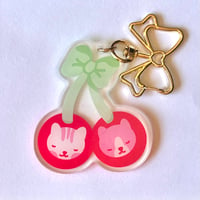 Cherry Kittens Keychain