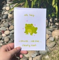 Oh hey, Frog Greeting Card