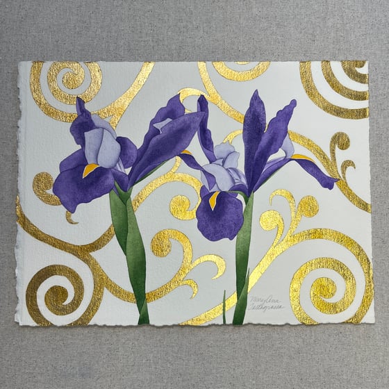 Image of Iris Swirl - Watercolor