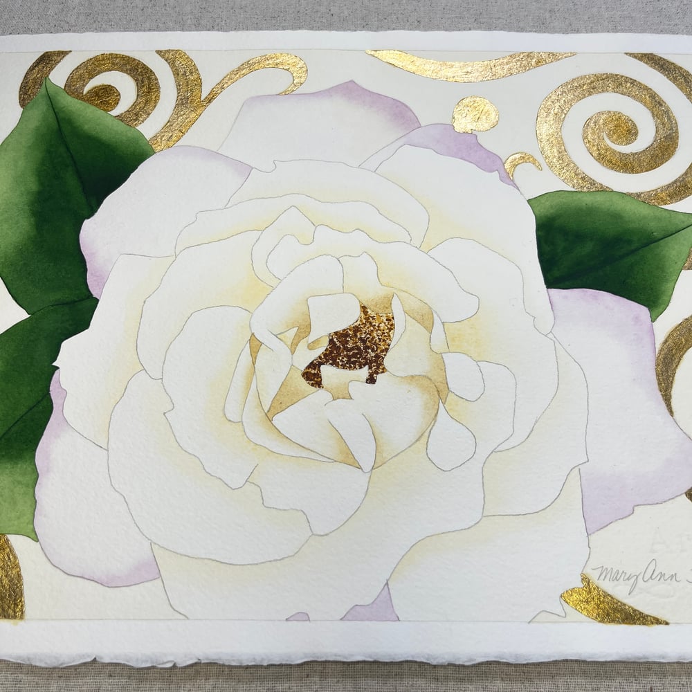 Image of Rose Swirl (#1) - Watercolor