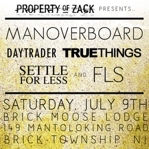 Image of MAN OVERBOARD & More - BRICK, NJ (July 9th _ AT DOOR ONLY