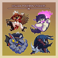 HISUIAN POKÉMON STICKERS