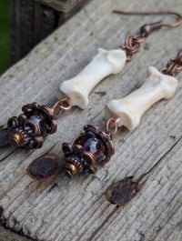 Image 3 of EPHEMERAL - Coyote Toe Bone Earrings