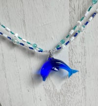 Image 4 of Blue Dolphin Necklace