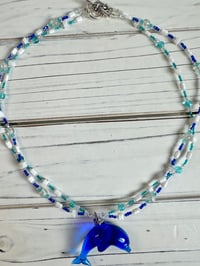 Image 2 of Blue Dolphin Necklace