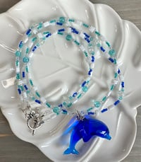 Image 1 of Blue Dolphin Necklace