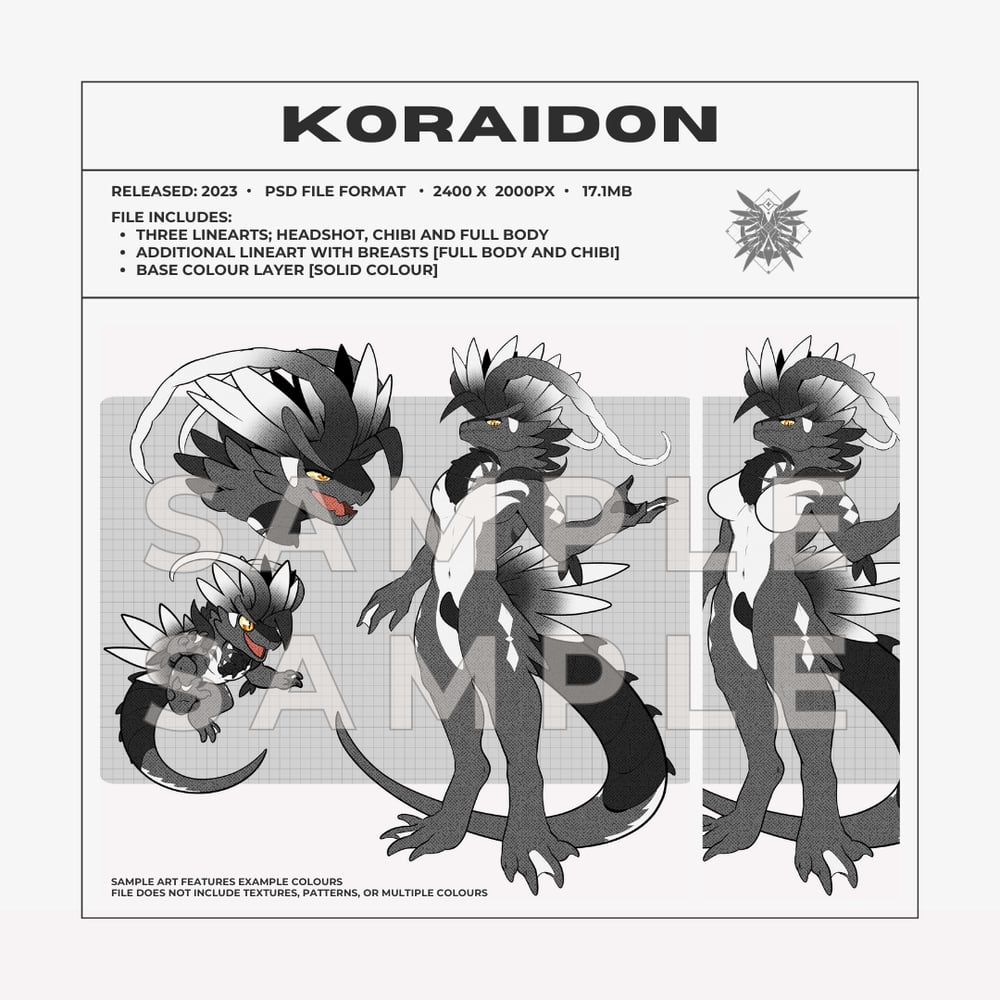 KORAIDON LINEART TEMPLATE | GODBIRDART