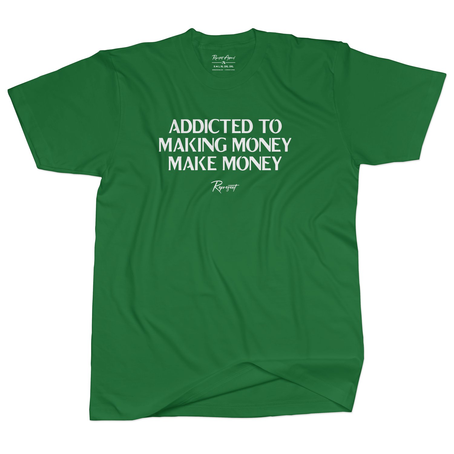 Image of THE "ATM SHIRT" (GREEN AND WHITE)
