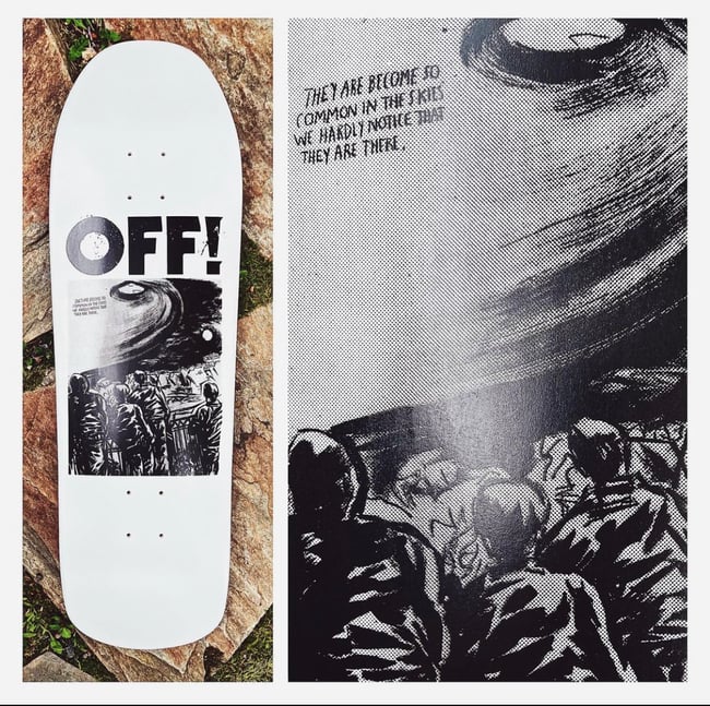 OFF! skateboard - Raymond Pettibon limited / 180