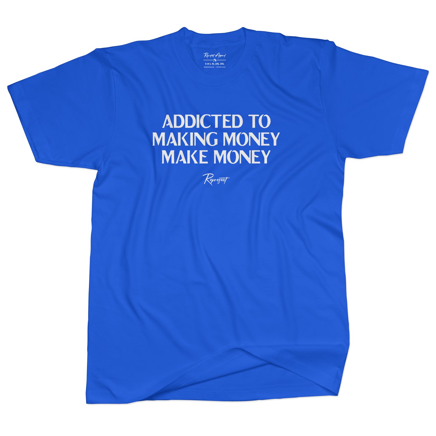 Image of THE "ATM SHIRT" (BLUE AND WHITE)